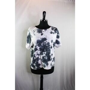 Juicy Couture Sport Tie Dye T Shirt  White Black Gray Size M